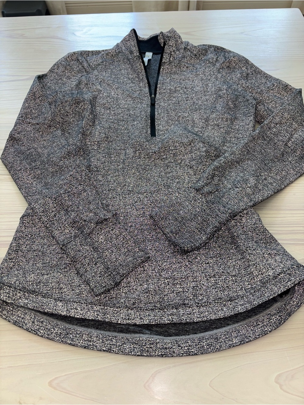 Lululemon  Heathered Quarter-Zip Pullover - Gray
